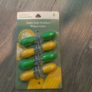 Culinary Elements Corn Cob Holders - Green & Yellow (8 ct)